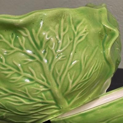 LOT 220: Fruit & Veggie Kitchen Collection: Home Interiors Vegetable Plaques, Apple Hot Plates Fruit Canisters, Holland Mold Ceramic...