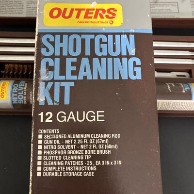 LOT 222: Mossy Oak (XL) Camo Shirt, Outers Shotgun Cleaning Kit, Marksman 4x32 Scope & Primos Trigger Stick Gen2 Jim Shockey Edition
