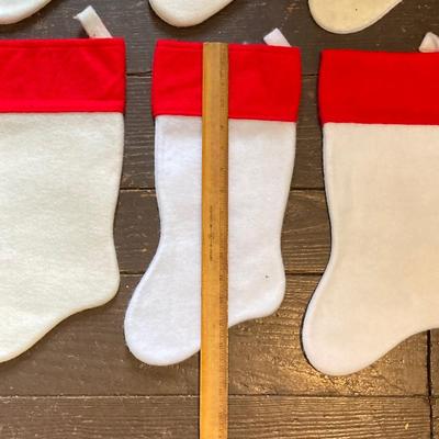 LOT 244: Large Collection of Vintage NFL Team Merry Christmas Stockings (27)
