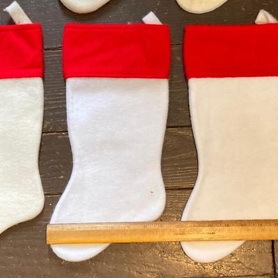 LOT 244: Large Collection of Vintage NFL Team Merry Christmas Stockings (27)