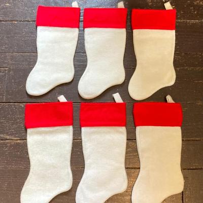 LOT 245: Vintage Merry Christmas NFL Teams Stocking Collection (21)