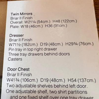 Drexel Briar II Finish Dresser (LR-RG)