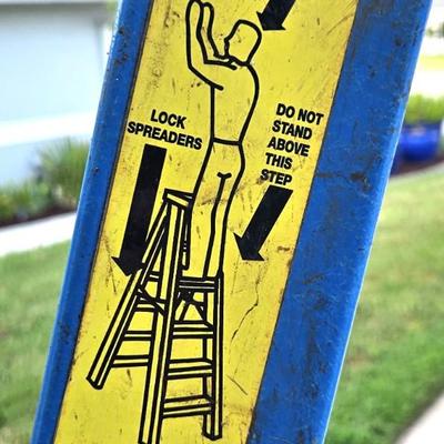 Keller Model 678 Step Ladder, 8 Foot Commercial