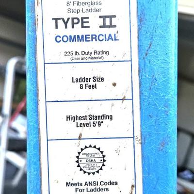 Keller Model 678 Step Ladder, 8 Foot Commercial