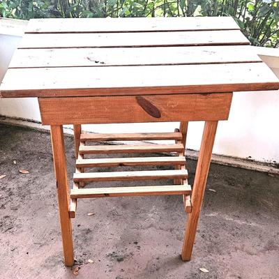 Square Wood Table