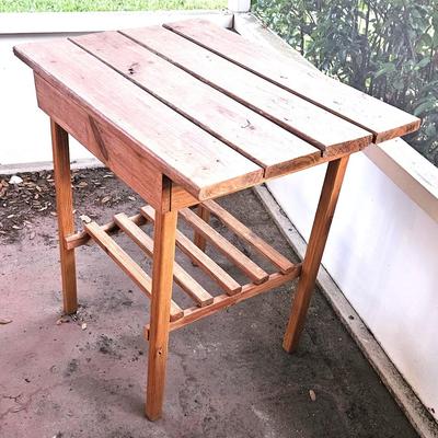Square Wood Table