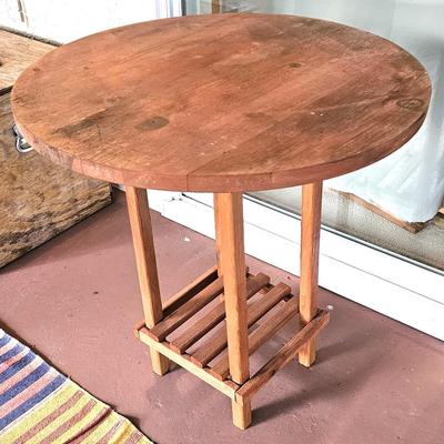 Round Wood Table
