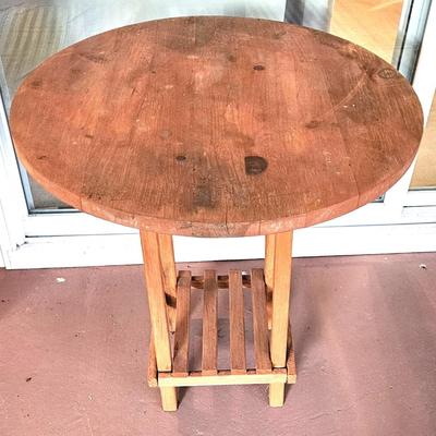 Round Wood Table