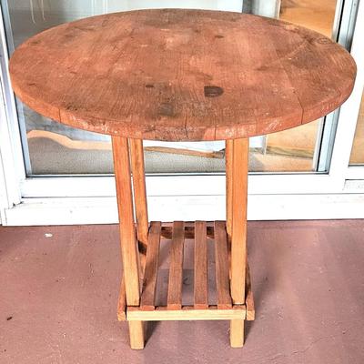 Round Wood Table