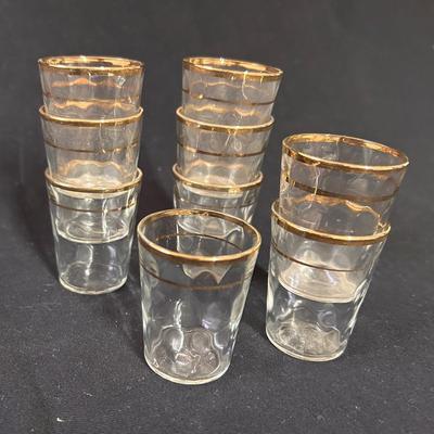 Set of 9 shot glasses