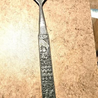 Vintage Konge Tinn Cheese Serving Set