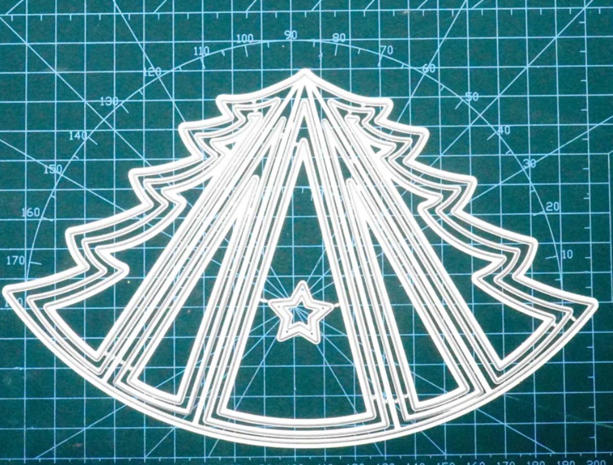 Fustella Taglio Metallo Per Biglietti Di Natale, Albero E Auto D'Epoca, 99x90mm, Per Scrapbooking