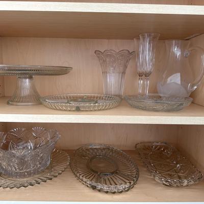 Clear Glassware items