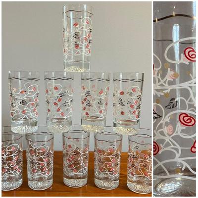 Set of 10 MCM 5” Juice Glasses