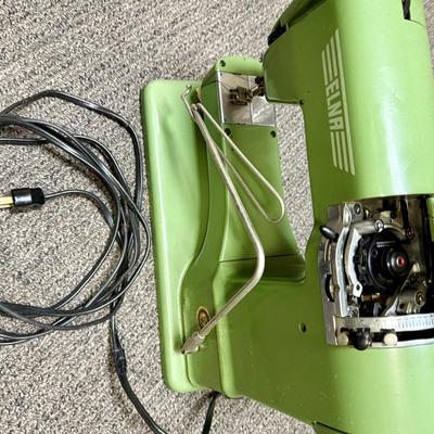 Vintage Elna Supermatic 722010 Sewing Machine with Carrying Case