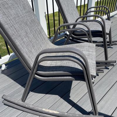 4 outdoor rocking chairs