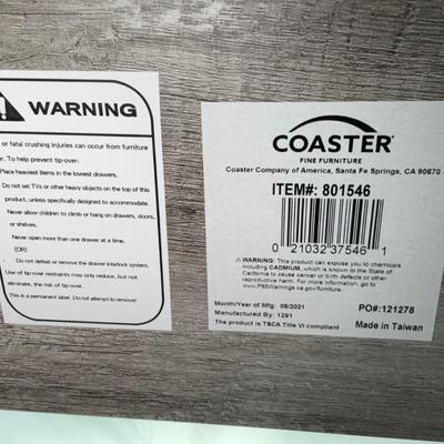 Coaster wood design looking shelving unit