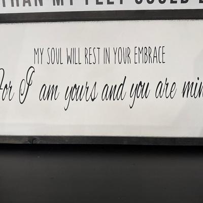 Wall decor-faith based messages
