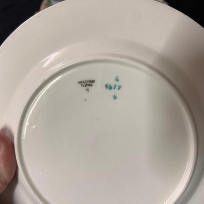 12 Cauldon England # 9614 Bone China Tea/Salad/Lunch Plate Floradora Style