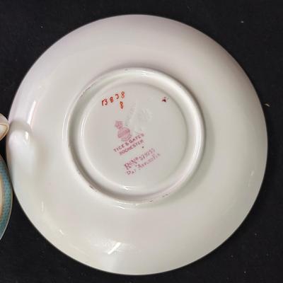 5 Minton's bone china teacups & saucers