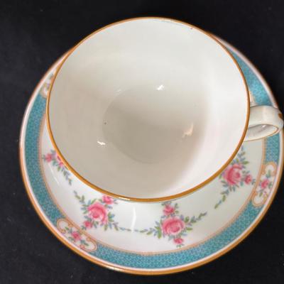 5 Minton's bone china teacups & saucers