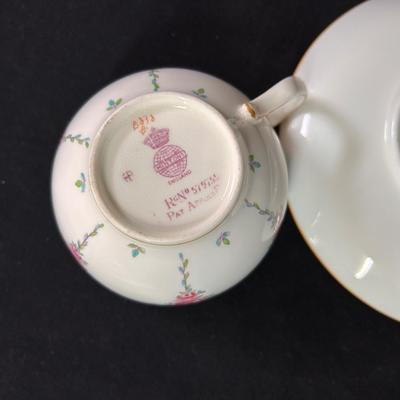 5 Minton's bone china teacups & saucers