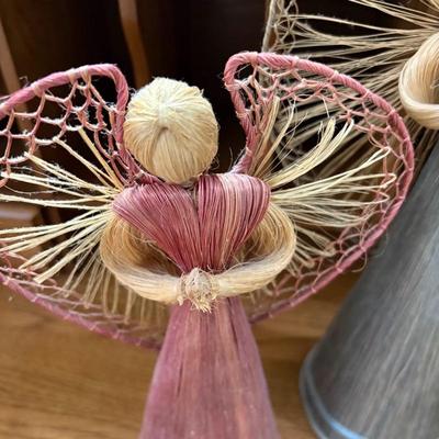 Vintage Corn Husk Angel Dolls