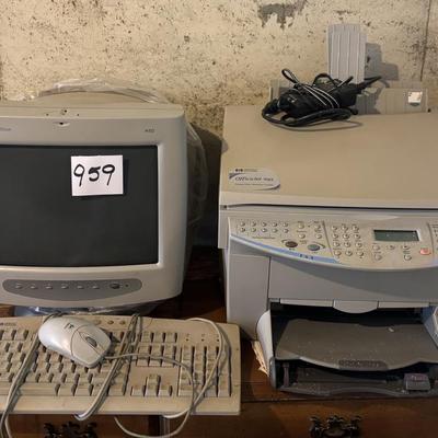 Vintage Computer Monitor and Copier