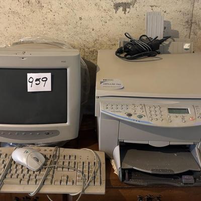Vintage Computer Monitor and Copier