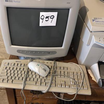 Vintage Computer Monitor and Copier