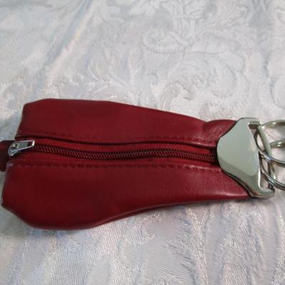 New Canvas briefcase, 2 vintage change purses