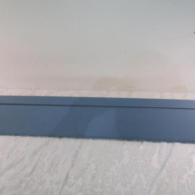 Blue wood coat rack