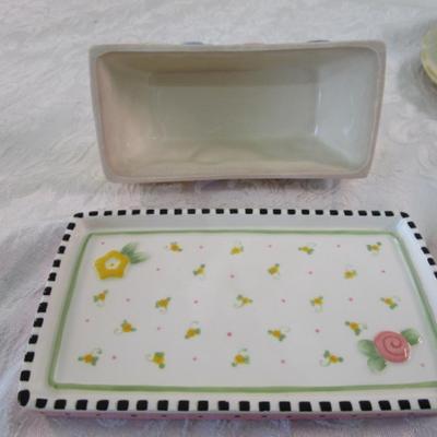 Mary Engelbreit decorative covered butter dish