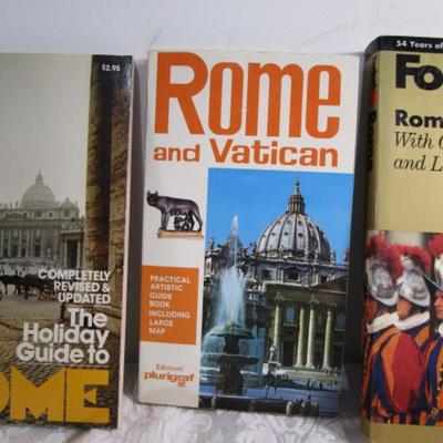 5 travel books on Rome & Italy