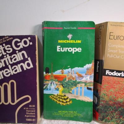 7 travel books on Great Britain and Europe