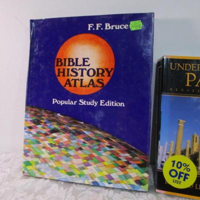 Large print Bible & 5 bible-related books