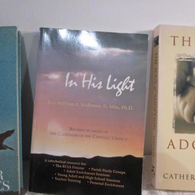 5 religious books, 1 pamphlet, 1travel book