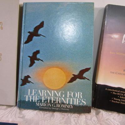 5 religious books, 1 pamphlet, 1travel book