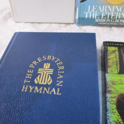 5 religious books, 1 pamphlet, 1travel book
