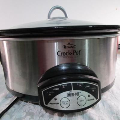 Rival 6 qt programmable Crock Pot with glass lid