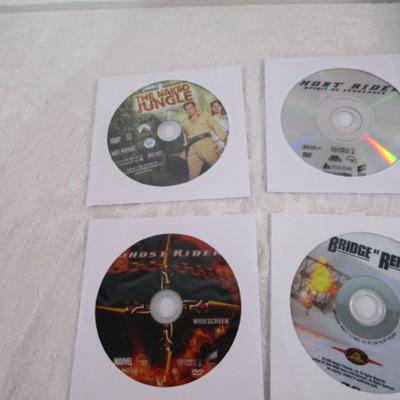 Comedy, action, & war movies, PG - R rated 34 discs