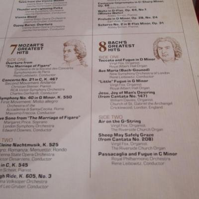Classical music greatest hits 8-LP record set