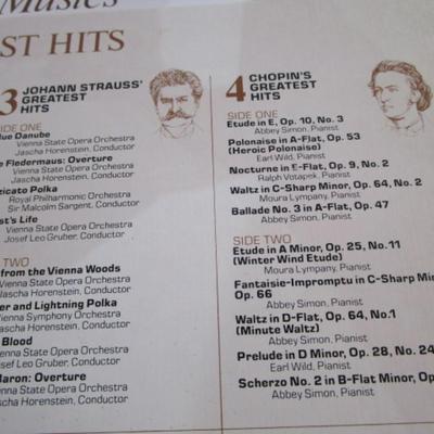 Classical music greatest hits 8-LP record set