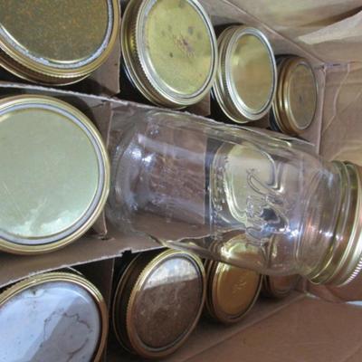 12 wide mouth qt.canning jars