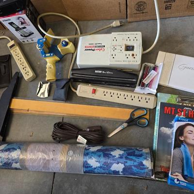 Mixed Office & Utility Lot – Power Strips, Tools, Guestbook, Cool Towel & More