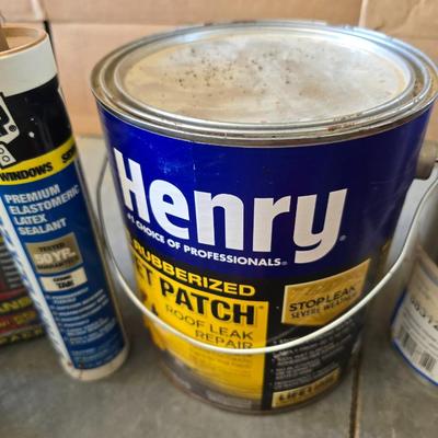 Garage Repair & Sealing Lot – Flex Seal, Metal Sheets, Caulk, Engraver & More