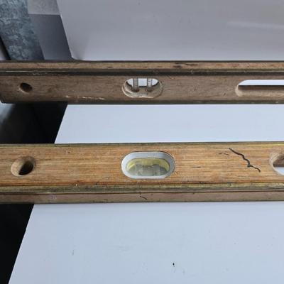 3 Vintage Wooden Levels – 24", 36", and 48"