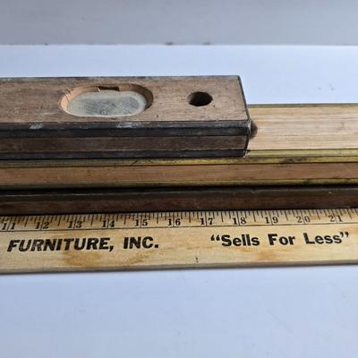 3 Vintage Wooden Levels – 24", 36", and 48"