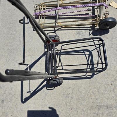 Lot of 2 Suitcase Carts – Folding Travel & Utility Dollies