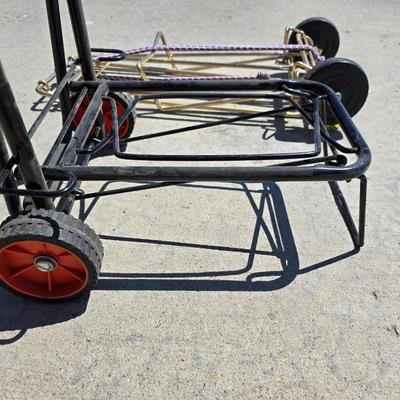 Lot of 2 Suitcase Carts – Folding Travel & Utility Dollies